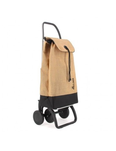 CARRO COMPRA I-MAX YUTE BI 43L NATURAL-NEGRO 2/4RU