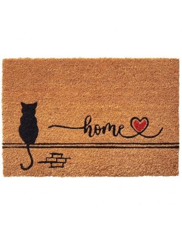 FELPUDO COCO NATURAL GATO CASA 40X60 50016