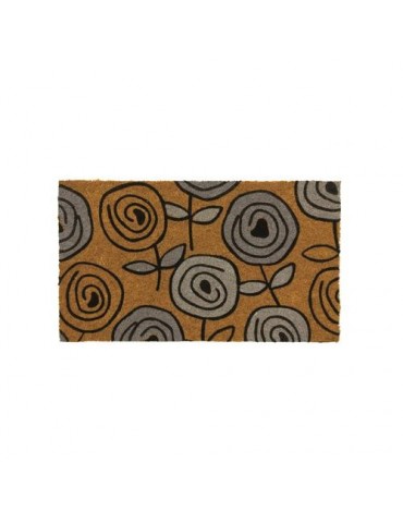 FELPUDO COCO NATURAL FLORAL 40X70 50223