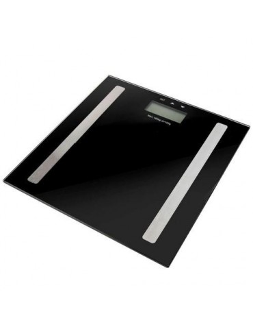 BASCULA BAÑO DIGITAL GRASA 180KG NEGRO 33706