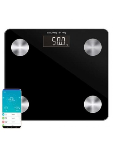BASCULA BAÑO DIG. BLUETOOTH KUKEN 200 KG 34123