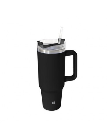 TAZA TERMO 1200 ML NEGRO C/PAJITA 8365-IN