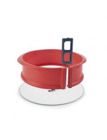 MOLDE DESMONTAB SILICONA REDONDO BASE CRISTAL 26CM