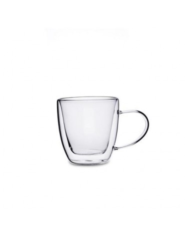 TAZA DOBLE PARED VIDRIO TRANSPAR 15CL SERENIA QUID