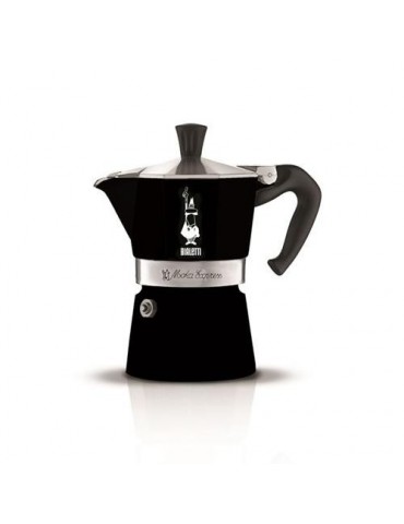 CAFETERA ITALIANA MOKA EXPRESS NEGRO 3 TAZAS