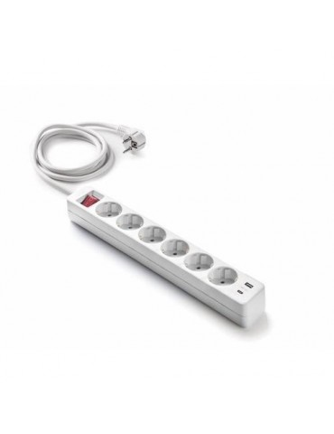 BASE 6 TOMAS TT+2 USB A+C C/INT.CABLE 1,5 M 9/716