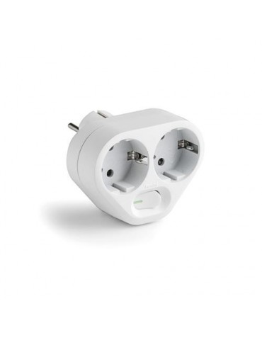 ADAPTADOR DOBLE TT 16A-250V CON INTERRUPTOR 1342