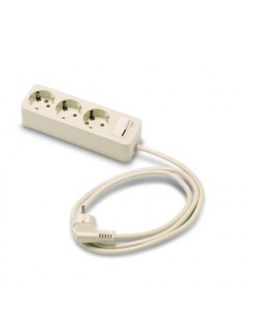 BASE 3 TOMAS/TT. C/INTERRUPTOR CABLE 1.5 M. 2623
