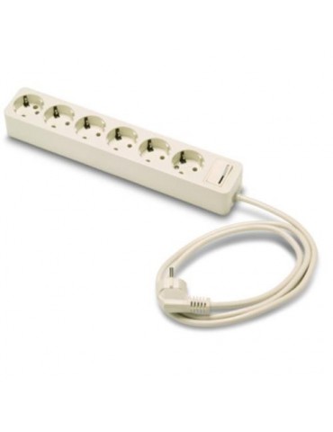 BASE 6 TOMAS/TT. C/INTERRUPTOR CABLE 1.5 M. 2518