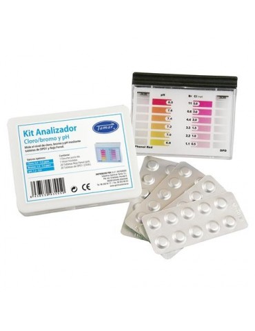KIT ANALIZADOR TABLETA CLORO-BROMO-PH GENERICO