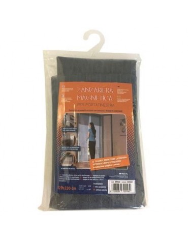 MOSQUITERA MAGNETICA PARA PUERTA 120X230 GRIS