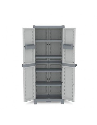 ARMARIO DE RESINA WAVE ALTO GRIS 181X70X43CM