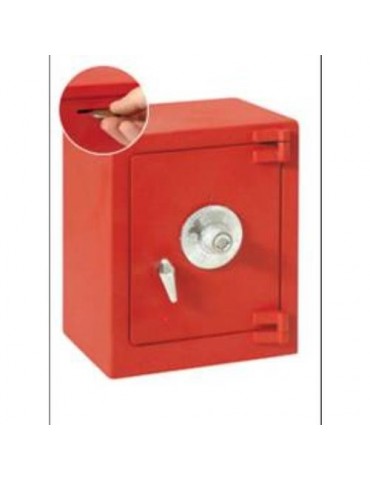 HUCHA CAJA FUERTE ROJA 11782