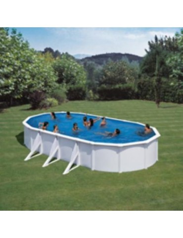 PISCINA ACERO OVAL BCA.F/ARE.730X375X120 KIT730ECO
