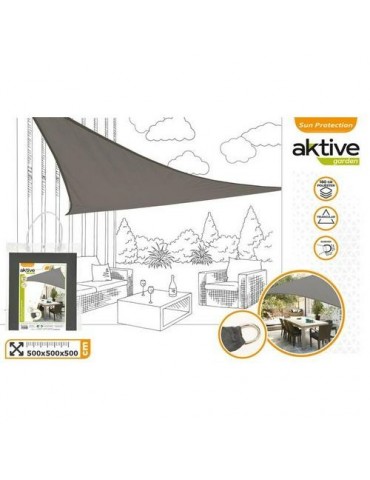 TOLDO SOMBREO TRIANGULAR POLIESTER 5X5X5M ANTRACIT