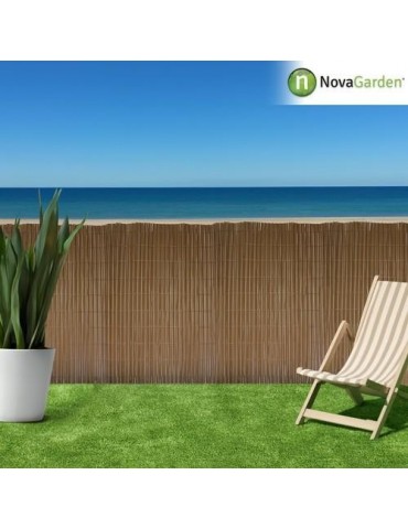 CAÑIZO PVC DOBLE CARA 14MM 2X3M PREMIUM MARRON