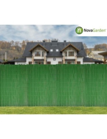 CAÑIZO PVC DOBLE CARA 14MM. 1X3 M PREMIUM VERDE
