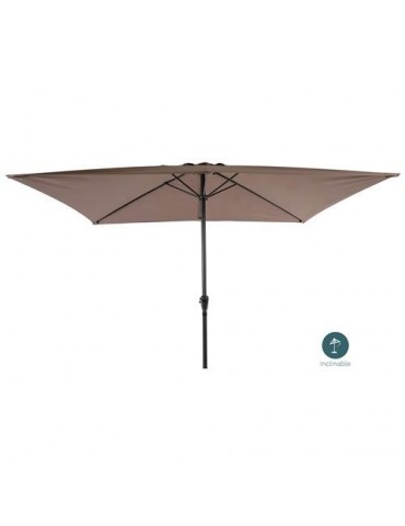 PARASOL ALUMINIO 2X3M. MARRON  PAREDE070