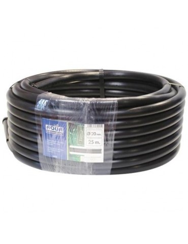 TUBERIA DE POLIETILENO 20MM 25M NEGRA LISA 62025