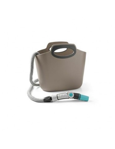 KIT MANGUERA BOLSA EXTENSIBLE 30M GRIS AQUAPOP