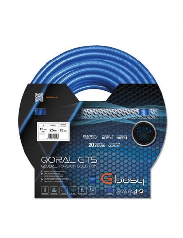 MANGUERA C/REFUERZO 15MMX15M. QORAL GTS AZUL 96045