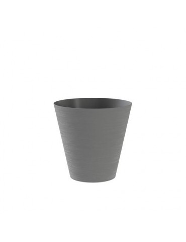 MACETA CON RESERVA DE AGUA 20CM. GRIS  HOOP