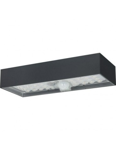 APLIQUE LADRILLO SOLAR 900L, 6W 3000K PARED GRIS