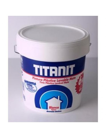 PINTURA PAREDES TITANIT INTERIOR BLANCO MATE 15L