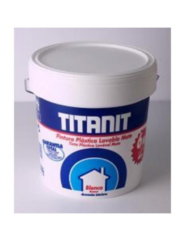 PINTURA PAREDES TITANIT INTERIOR BLANCO MATE 4L