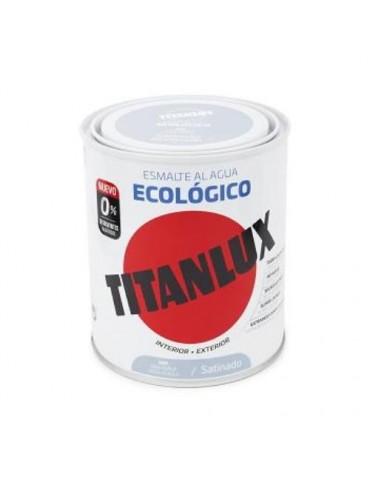 TITANLUX ESMALTE ECO SATINADO GRIS PERLA 750ML