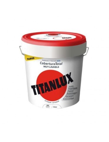 PINTURA PLASTICA COBERTURA TOTAL BLANCO MATE 15L.