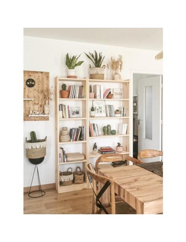 LIBRERIA GALA 6 BALDAS 50CM PINO MACIZO GAL650.99