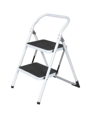 TABURETE ACERO/GOMA PLEGABLE 2 PELDAÑOS TAS-2