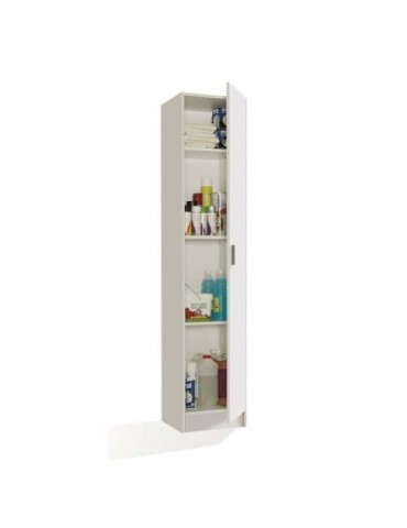 ARMARIO MULTIUSOS 1 PUERTA BLANCO 180X37X37 07141O