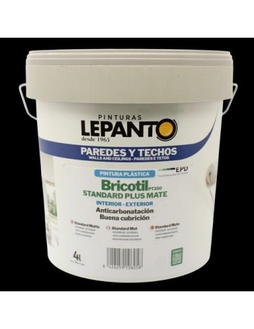 PINTURA PLASTICA BRICOTIL INT-EXT 10L  BLANCO MATE