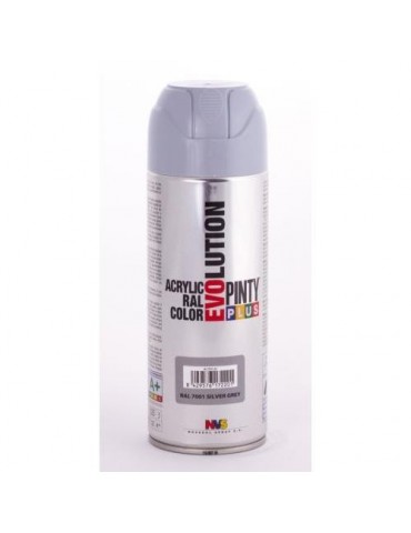 PINTURA SPRAY PINTY PLUS GRIS BRILL. RAL7001 520ML