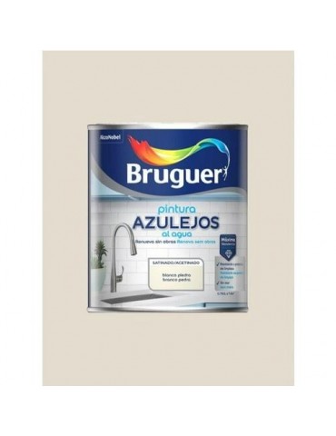 ESMALTE AZULEJOS AGUA SATINADO BLANCO PIEDRA 750ML