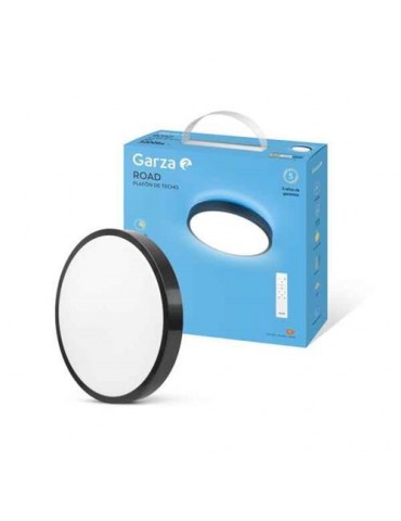 PLAFON TECHO CON ARO NEGRO LED 42MM 30W C/MANDO