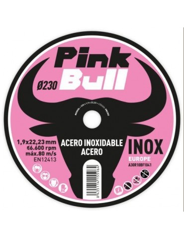 DISCO CORTE EXTRAF. INOX. PINK BULL 230 MM. PB2302