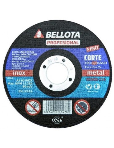 DISCO ABRASIVO CORTE INOX-METAL FINO 50300-125
