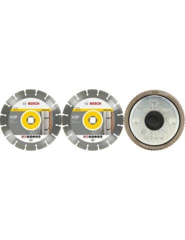 KIT 2 DISCOS DE DIAMANTE STANDARD UNIVERSAL 230MM