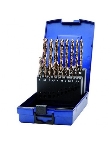 JUEGO BROCAS19 PIEZAS KE10 COBALTO DIN 338 H HSS-E