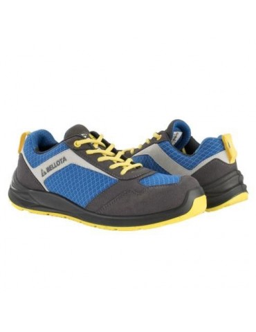 ZAPATO SEG. S1P FLEX AZUL-AMARILLO T-45