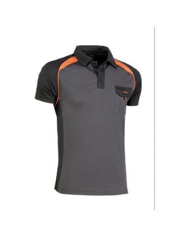 POLO COOL WAY NEGRO/NARANJA 964 XL