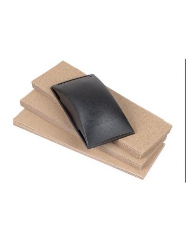 KIT LIJADOR MANUAL PLASTICOS 130X70X32MM.+50 LIJAS