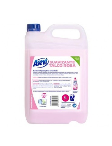 SUAVIZANTE HIPOALERGENICO TALCO ROSA 5L ASEVI