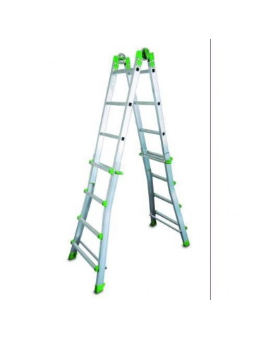 ESCALERA TELESCOPICA ALUMINIO 5X4 ES.TELE 5X4