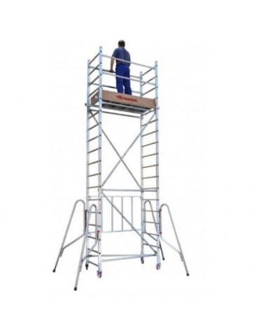 ANDAMIO ALUMINIO C/RUEDAS 75X160CM PACK 4 RS160