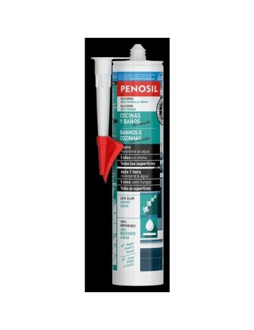 SILICONA NEUTRA PENOSIL COCINAS Y BAÑOS BLANCA