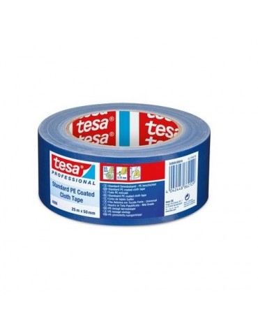 CINTA AMERICANA EXTRAFUERTE AZUL 25M X 50MM